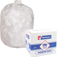 RiteSource - 24" x 22" Regular White Garbage Bags, 500/cs - L2422RW