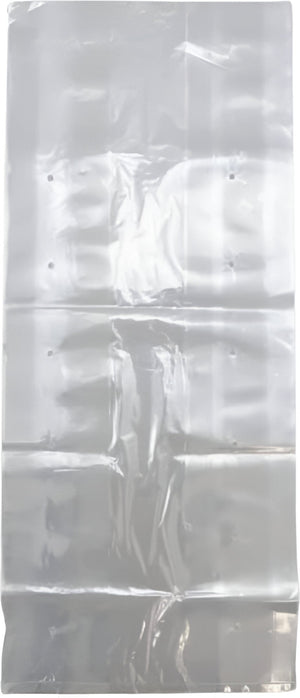 RiteSource - 5" x 3" x 12" Clear 4 lb Vented Poly Bags With Gusset, 500/bx - GP4V
