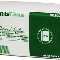 RiteTissue - 15" x 16.5" 2 Ply Select Dinner Napkin, 3000/cs - ND200