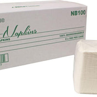RiteTissue - 9" x 9" 1 Ply Beverage Napkins, 500/cs - NB100