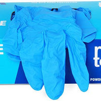RiteTouch - 4 mil Blue Large PF Nitrile Gloves, 100/bx, 10Bx/Cs - GNP100L