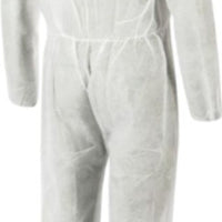 RiteTouch - White Disposable Coveralls With Hood Large, 50/Cs - CA3000L