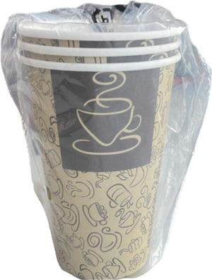 RiteWare - 10 Oz Cafe Design Wrapped Paper Cup, 500/Case - HCW10CF