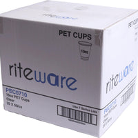 RiteWare - 10 Oz Clear 7 Series PET Cups, 1000/Cs - PEC0710