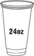 RiteWare - 24 Oz Clear 16 Series PET Cups, Pack of 500 - PEC1624