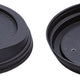 RiteWare - 4 Oz Black PP Dome Lid Fits Paper Hot Cups, 1000/Cs - HDL4B