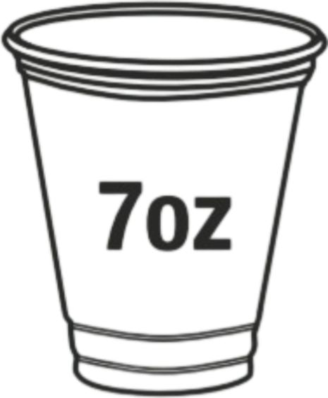 RiteWare - 7 Oz Clear 7 Series PET Cups, Pack of 1000 - PEC0707