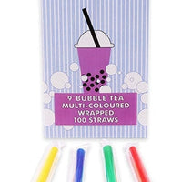 RiteWare - 9 Inch Bubble Tea Straw Wrapped, 100 Per Box - SP0957W
