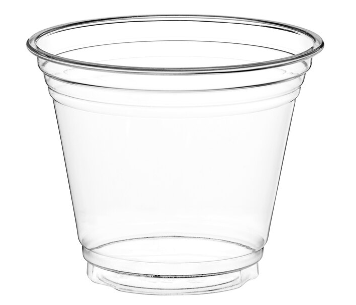 RiteWare - 9 Oz Clear 12 Series Squat PET Cups, 1000/Cs - PEC1209