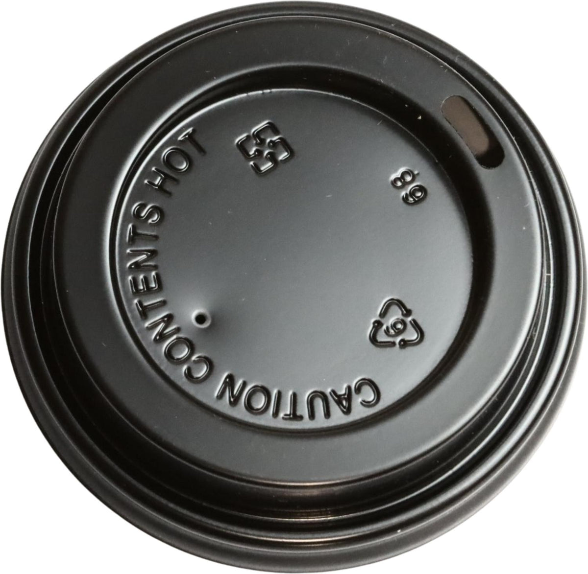 RiteWare - Black Dome Sipper PP Lid For 10-20 Oz Paper Hot Cups, 1000/Cs - HDL10B