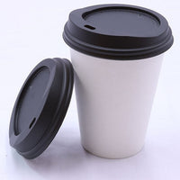 RiteWare - Black Dome Sipper PP Lid For 10-20 Oz Paper Hot Cups, 1000/Cs - HDL10B