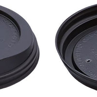 RiteWare - Black Dome Sipper PP Lid For 10-20 Oz Paper Hot Cups, 1000/Cs - HDL10B