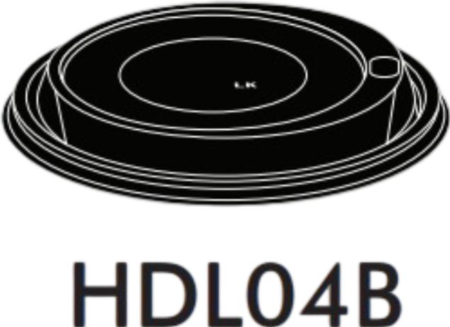 RiteWare - Black Dome Sipper PP Lid For 4 Oz Paper Hot Cups, 1000/Cs - HDL04B