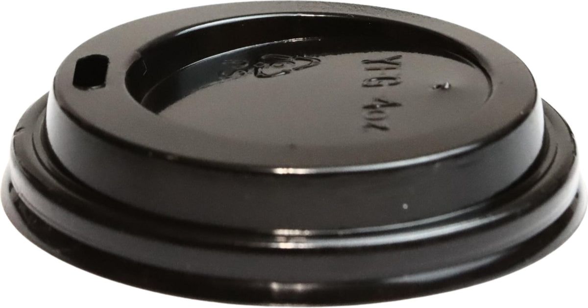 RiteWare - Black Dome Sipper PP Lid For 4 Oz Paper Hot Cups, 1000/Cs - HDL04B