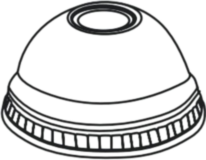 RiteWare - Dome Lids For 32 Series PET Cup, Pack of 500 - PLD32