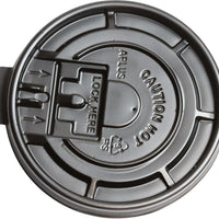 RiteWare - Flat Black Lid Fits 8 Oz Squat, 10 Oz-20 Oz Paper Hot Cups, 1000/Cs - HTL10B