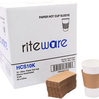 RiteWare - Hot Cup Sleeve/Jacket, 1000/cs - HCS10K
