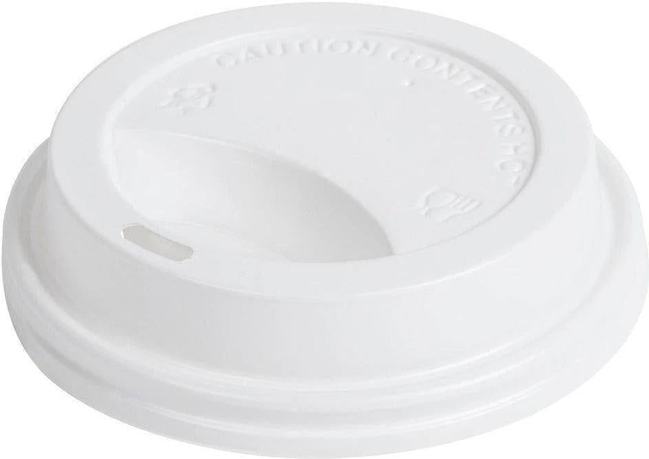 RiteWare - White Dome Sipper PP Lid For 10-20 Oz Paper Hot Cups, 1000/Cs - HDL10W