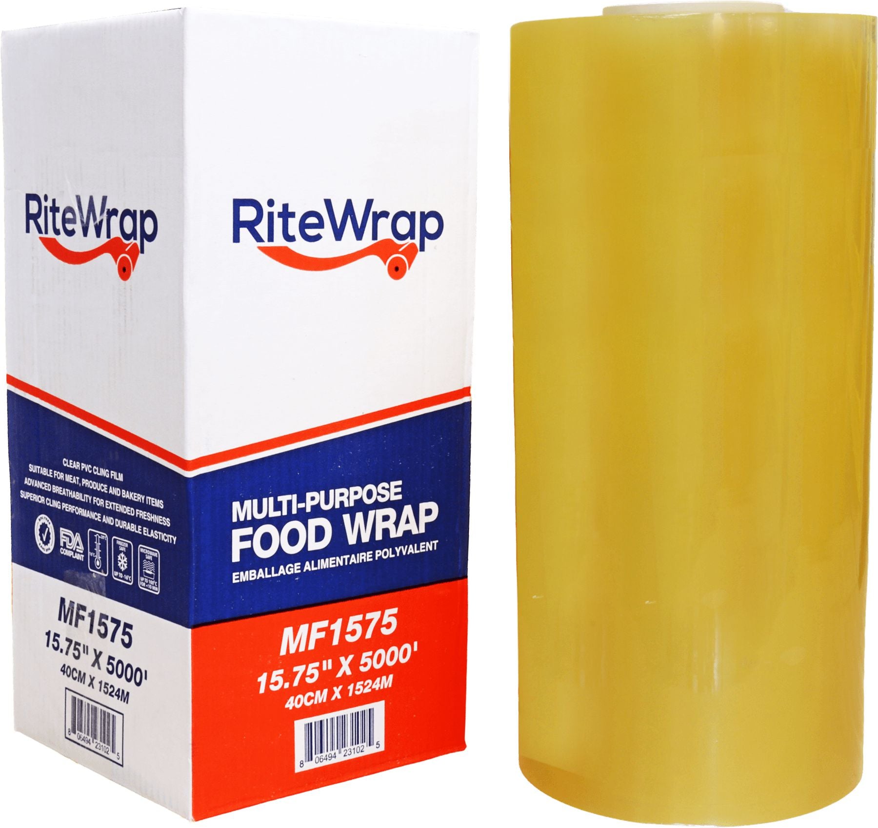 RiteWrap - 15.75" x 5000' Multi-Purpose Food Film, 22.53 lb, 1 Rl/Cs - MF15750