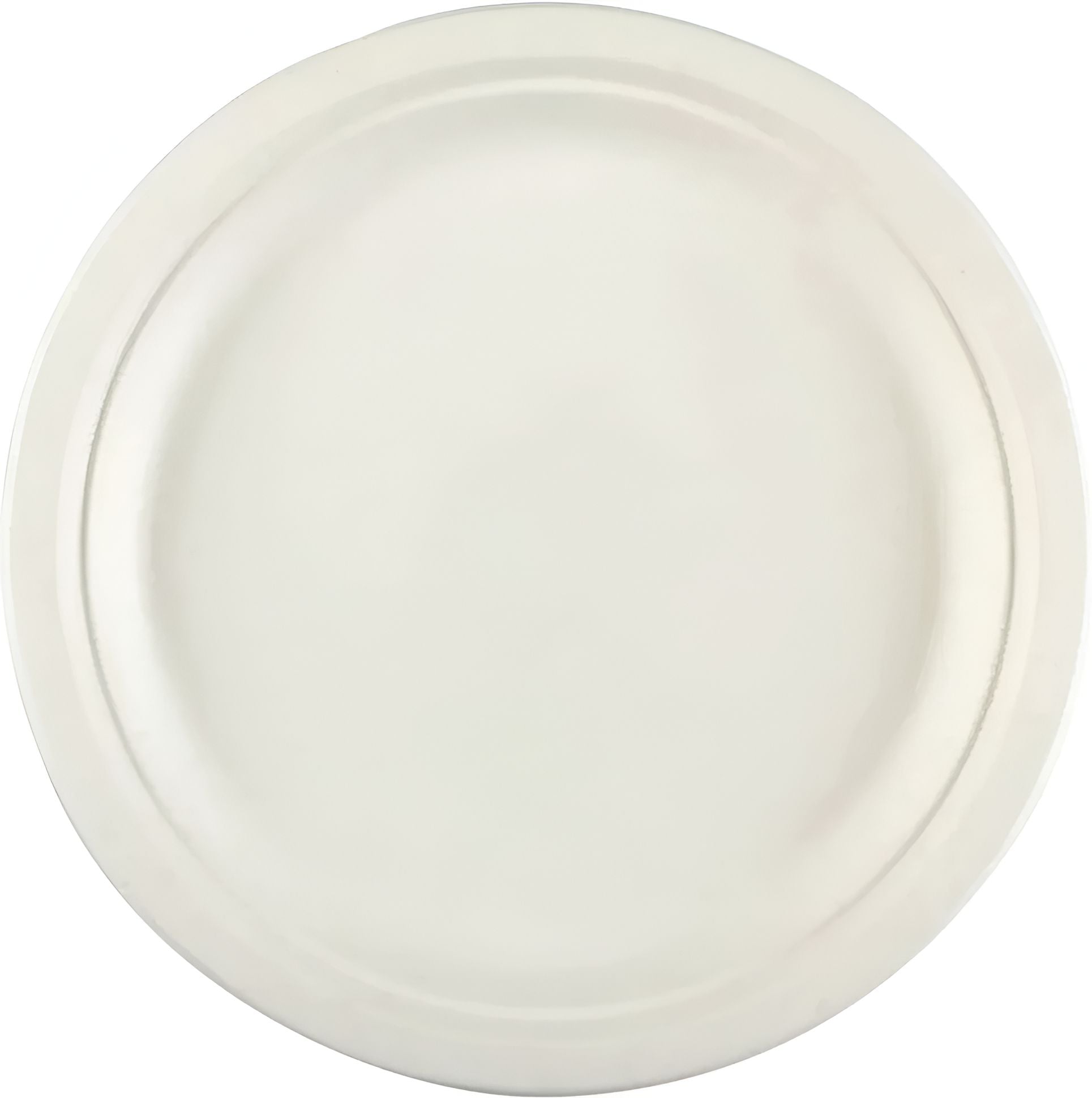 Ritepak - 10" White Bagasse Plate, 500/Cs - C10GR50