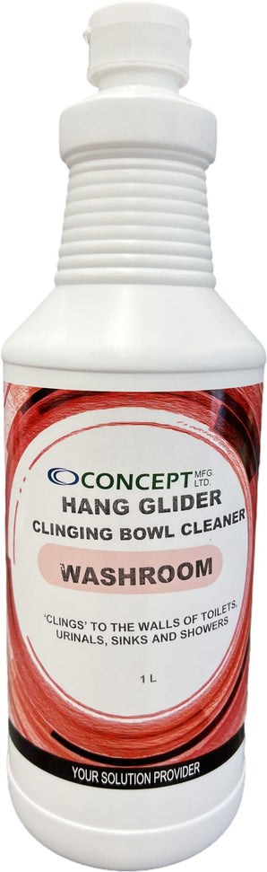Rochester Midland - 1 L Hang Glider Clinging Bowl Cleaner, 12 Bottles/Cs - 11174089 (Special Order Item)