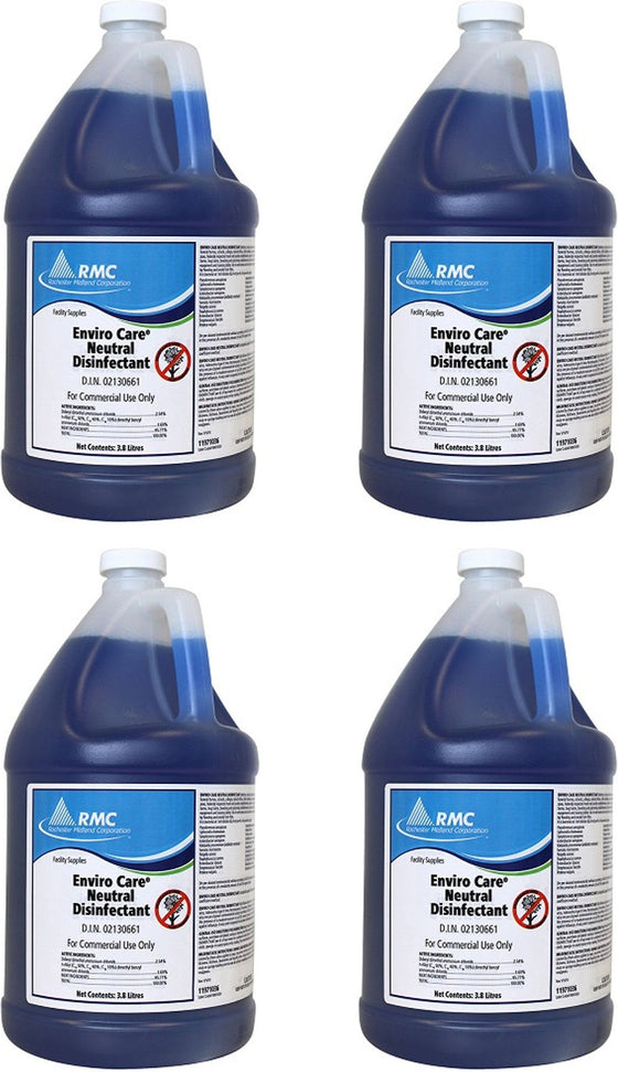 Rochester Midland - 3.8 L Enviro Mix Neutral Disinfectant No Fragarance, Pack of 4- 11971036
