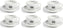 Rocket Espresso - 6 PC White Cappucino Cup Hashtag Set - R01-RA99907208