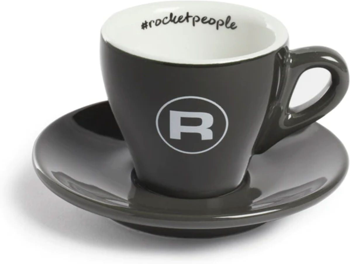 Rocket Espresso - 6 PC Grey Flat Cup Hashtag Set - R01-RA99907209