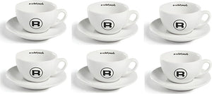 Rocket Espresso - 6 PC White Cappucino Cup Hashtag Set - R01-RA99907208