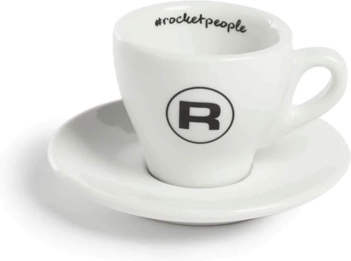 Rocket Espresso - 6 PC White Flat Cup Hashtag Set - R01-RA99907210