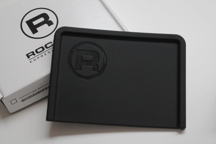 Rocket Espresso - 7" x 4" Black Flat Rubber Tamping Mat - R01-RA99906071