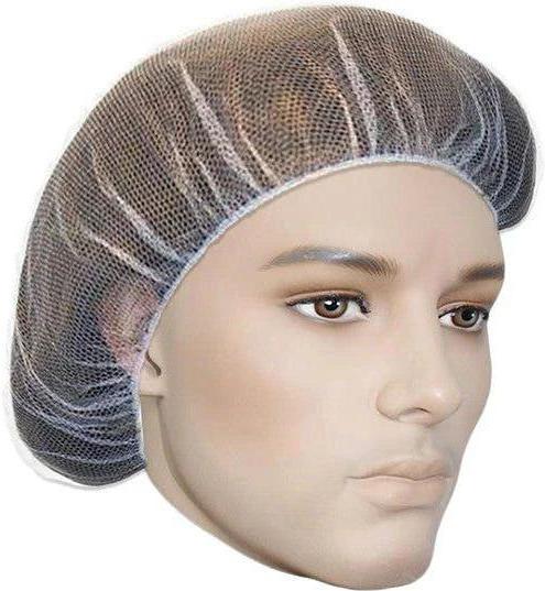 Ronco - 24" White Nylon Mesh Hairnets, 100/bg, 10bg/Cs - RNC1819