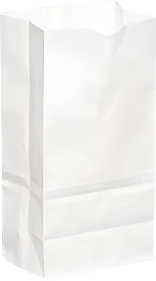 Rosenbloom - 12 lb 71/8 X 43/8 White Paper Bag, 500/bn - 1001200W00