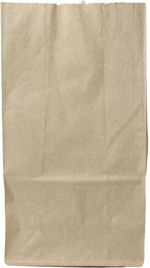 Rosenbloom - 12" x 7" x 17", 1/6 Brown Paper Barrel Bags, 500 Per Bundle - 12717X6500