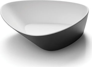 Rosseto - 3 PC Black & White Large Triangle Melamine Bowls - MEL010