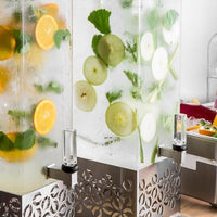 Rosseto - Iris Square Acrylic Beverage Dispenser Drip Tray with Stainless Steel Insert - LD158 - DISCONTINUED