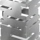 Rosseto - Skycap 12” Stainless Steel Brushed Finish Square Multi-Level Riser - D62077
