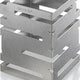 Rosseto - Skycap 8” Stainless Steel Brushed Finish Square Multi-Level Riser - D62377
