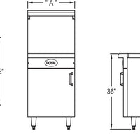 Royal - 12” Wide Stainless Steel Work Surface Spreader Range Match Spreader - RR-12SPR