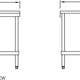 Royal - 12.5" Heavy Duty Stainless Steel Equipment Stand With Optional Casters - RSS-12HD