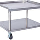 Royal - 12.5" Snack Line Stainless Steel Equipment Stand With Optional Casters - RSS-12SN
