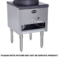 Royal - 13" Stainless Steel Natural Gas Mandarin Wok Range with 18 Tips Jet Burner - RMJ-13