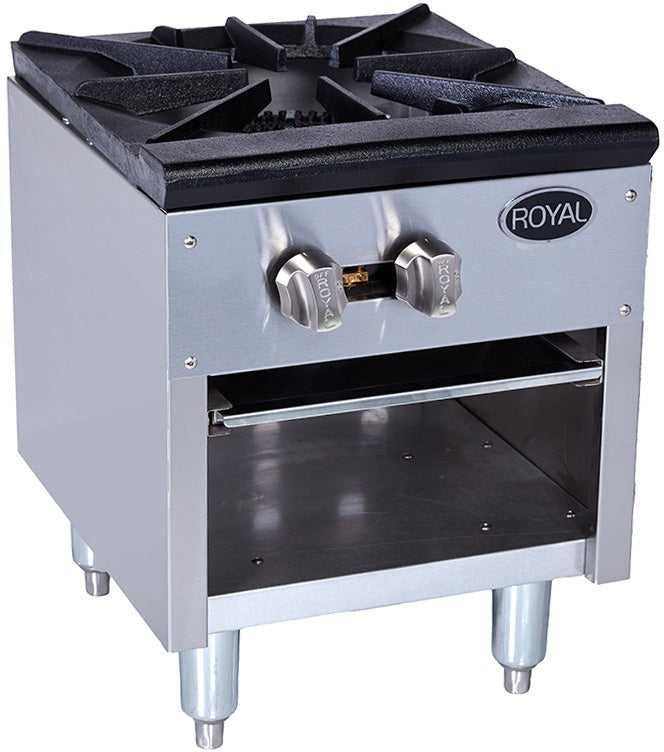 Royal 21" x 36 x 18" Natural Gas Stock Pot Range with Single Burner