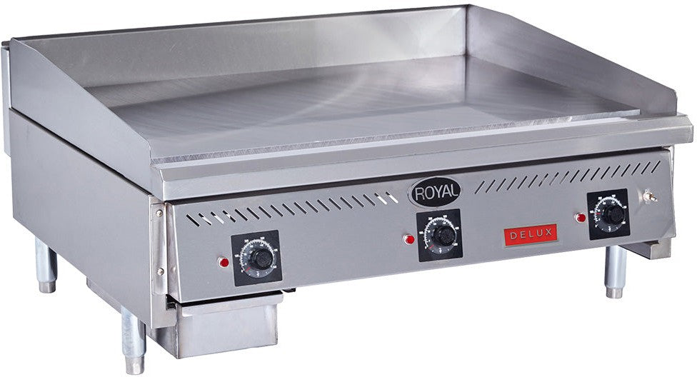 Royal - 24" Delux Heavy Duty Snap Action Griddle with 30" Cooking Depth - RDSA-24-D