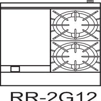 Royal - 24″ Stainless Steel 2 Open Burner Gas Range - RR-2G12