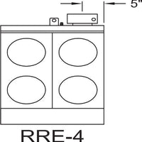 Royal - 24" Stainless Steel Electric Range With 20" Wide Oven - RRE-4