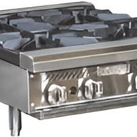 Royal - 24" Stainless Steel Heavy Duty 4 Burners Gas Hot Plate - RHP-24-4