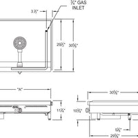 Royal - 24" Stainless Steel Teppanyaki Griddle - RTY-24
