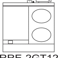 Royal - 24" Stainless Steel With 20" Wide Oven Electric Range - RRE-2GT12