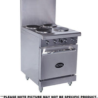 Royal - 24" Stainless Steel With 20" Wide Oven Electric Range - RRE-2GT12